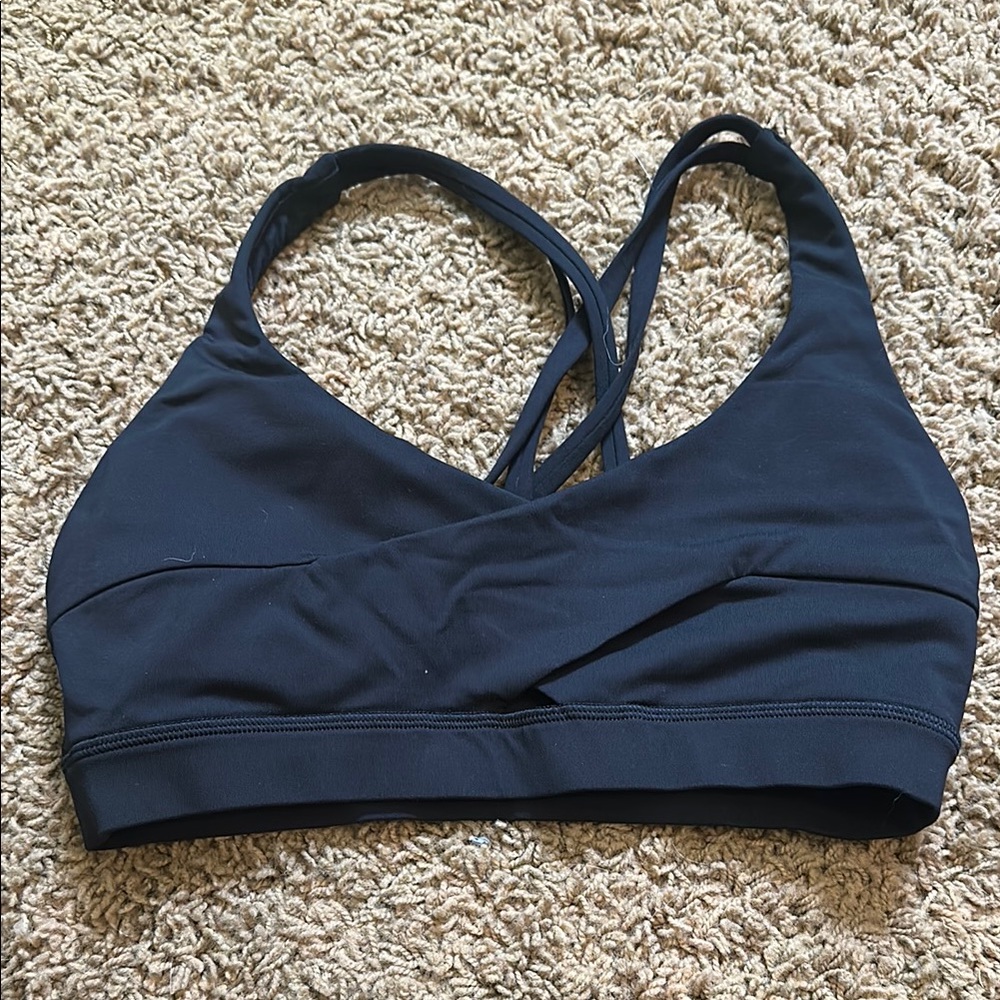 lululemon Energy Bra Wrap Black size 6